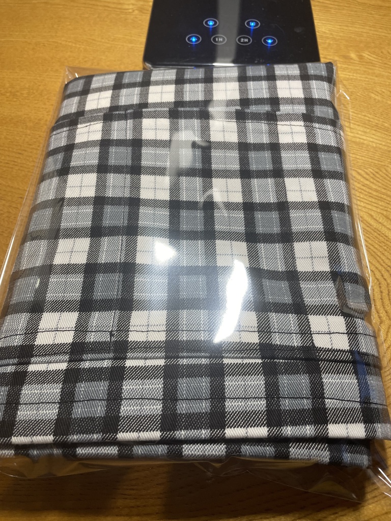 サークル布 チェック 白黒