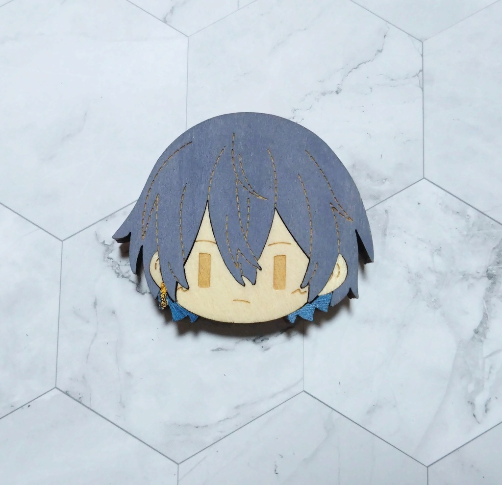 Dytica 寄木マグネット/寄木ブローチ