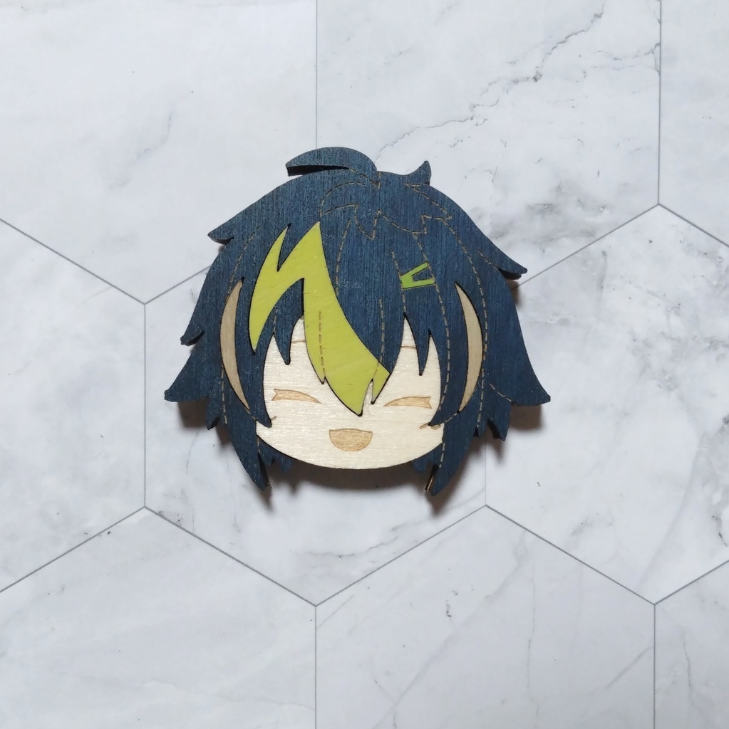 Dytica 寄木マグネット/寄木ブローチ