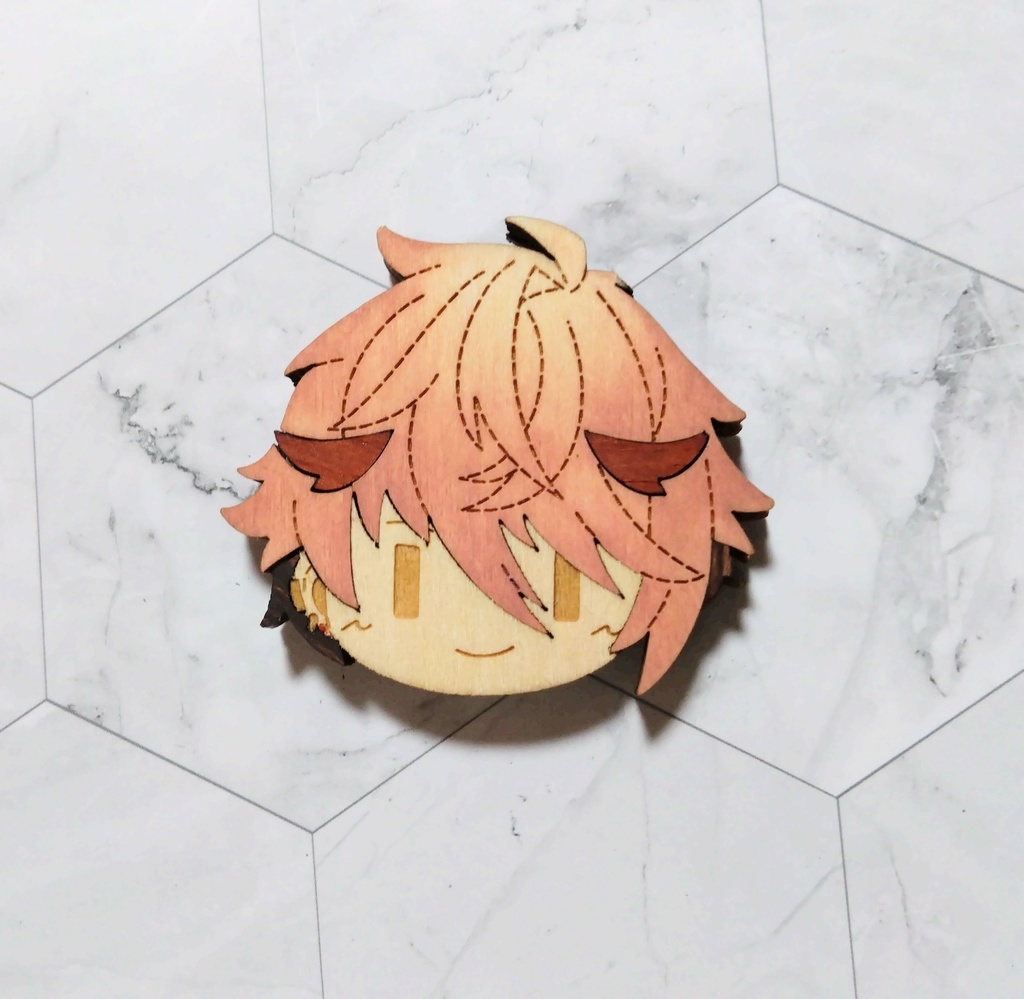 VOLTACTION 寄木マグネット/寄木ブローチ