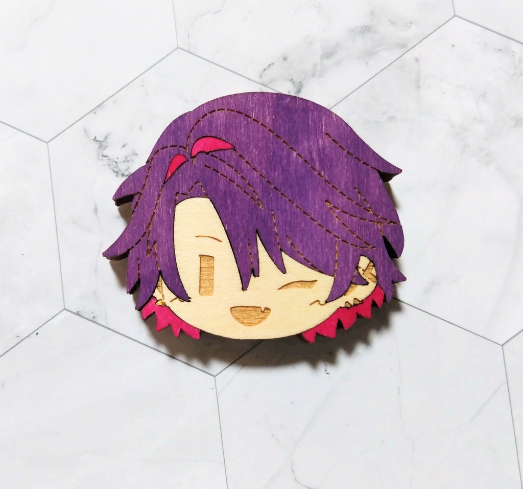 VOLTACTION 寄木マグネット/寄木ブローチ