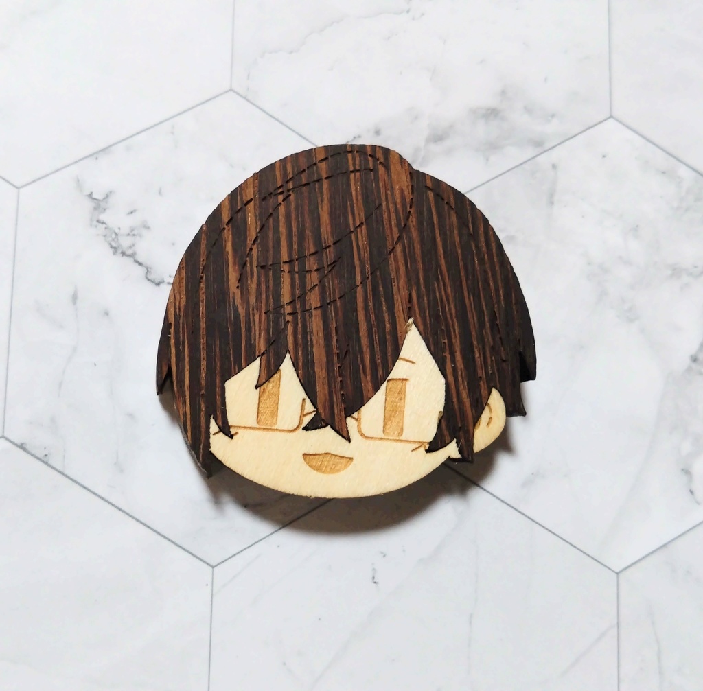 VOLTACTION 寄木マグネット/寄木ブローチ