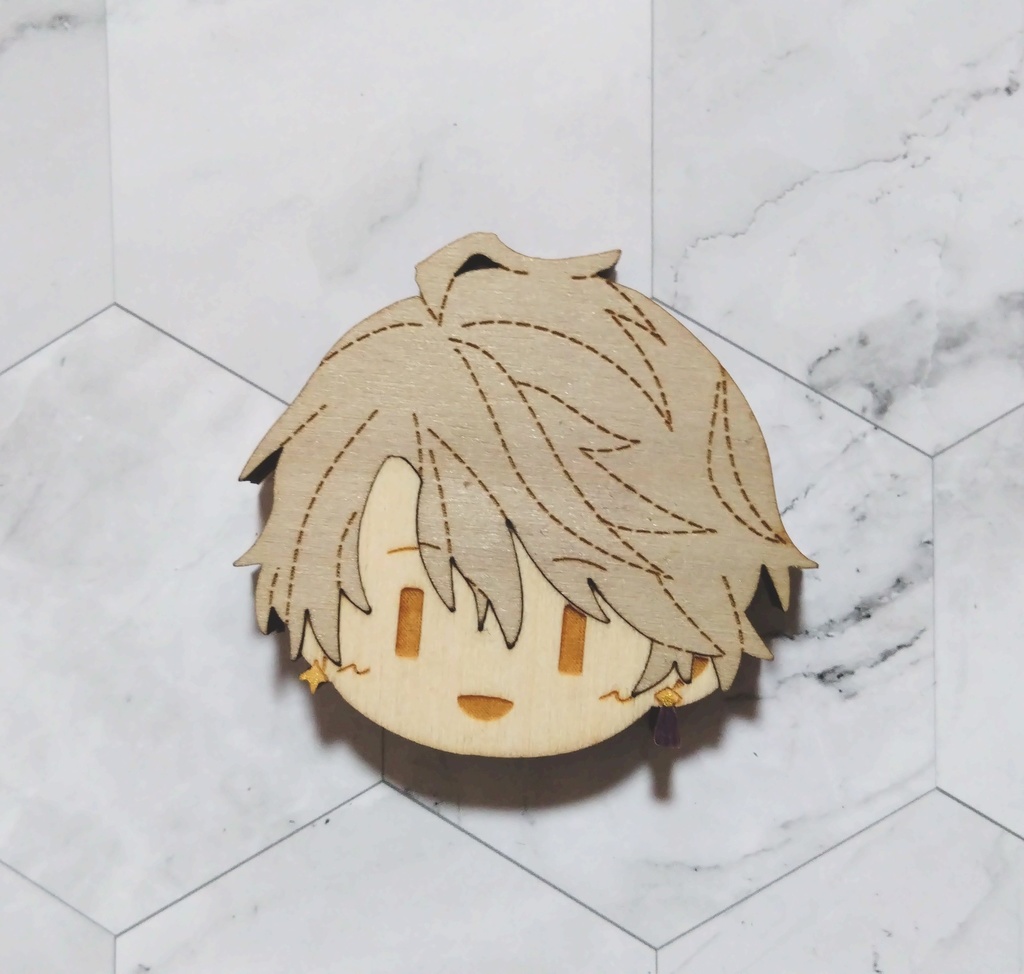 ROF-MAO 寄木マグネット/寄木ブローチ