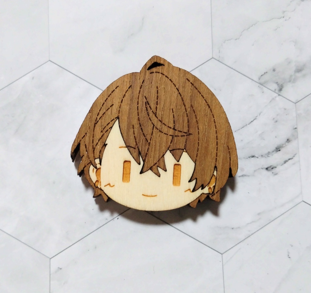 ROF-MAO 寄木マグネット/寄木ブローチ