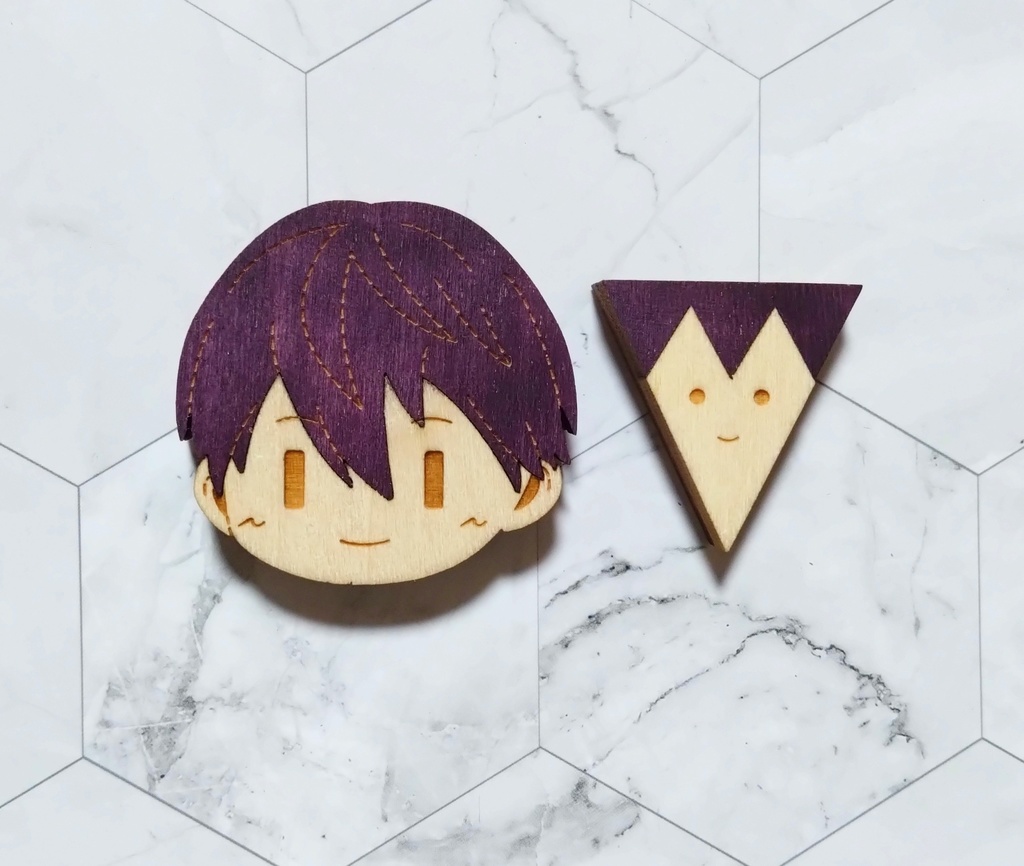 ROF-MAO 寄木マグネット/寄木ブローチ