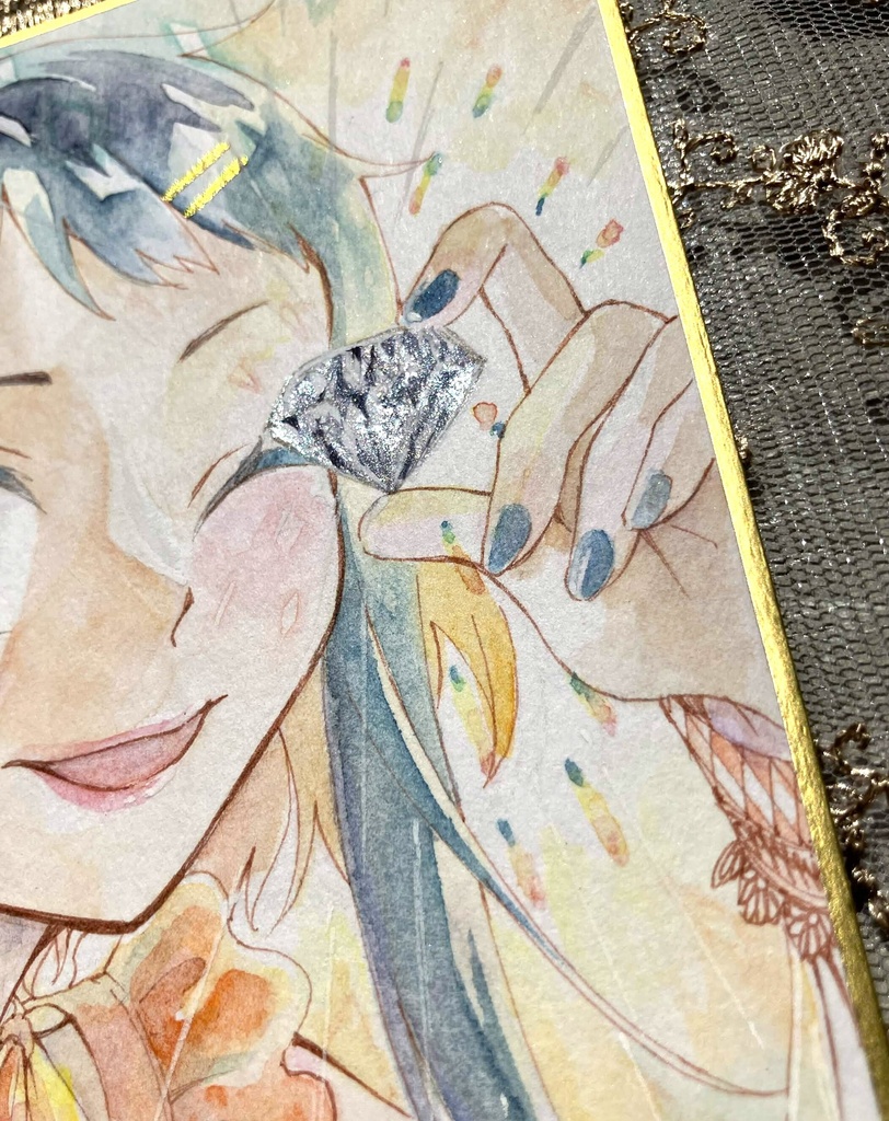 【色紙原画】宝石シリーズ リゼル ダイヤ