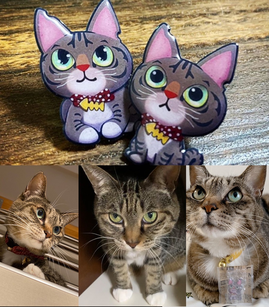 愛犬 愛猫ちゃんのピンバッジ作ります(発送まで一週間はかかります)