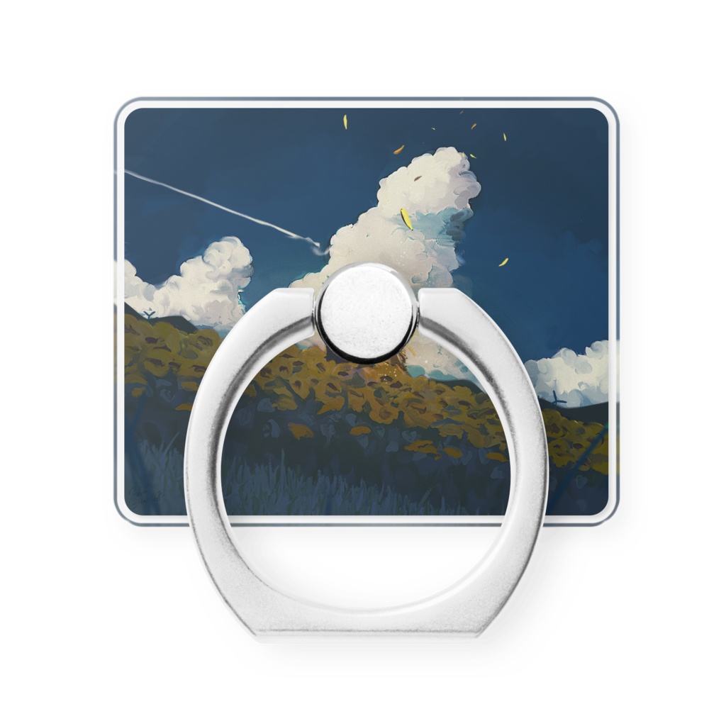 向日葵畑 スマホリング