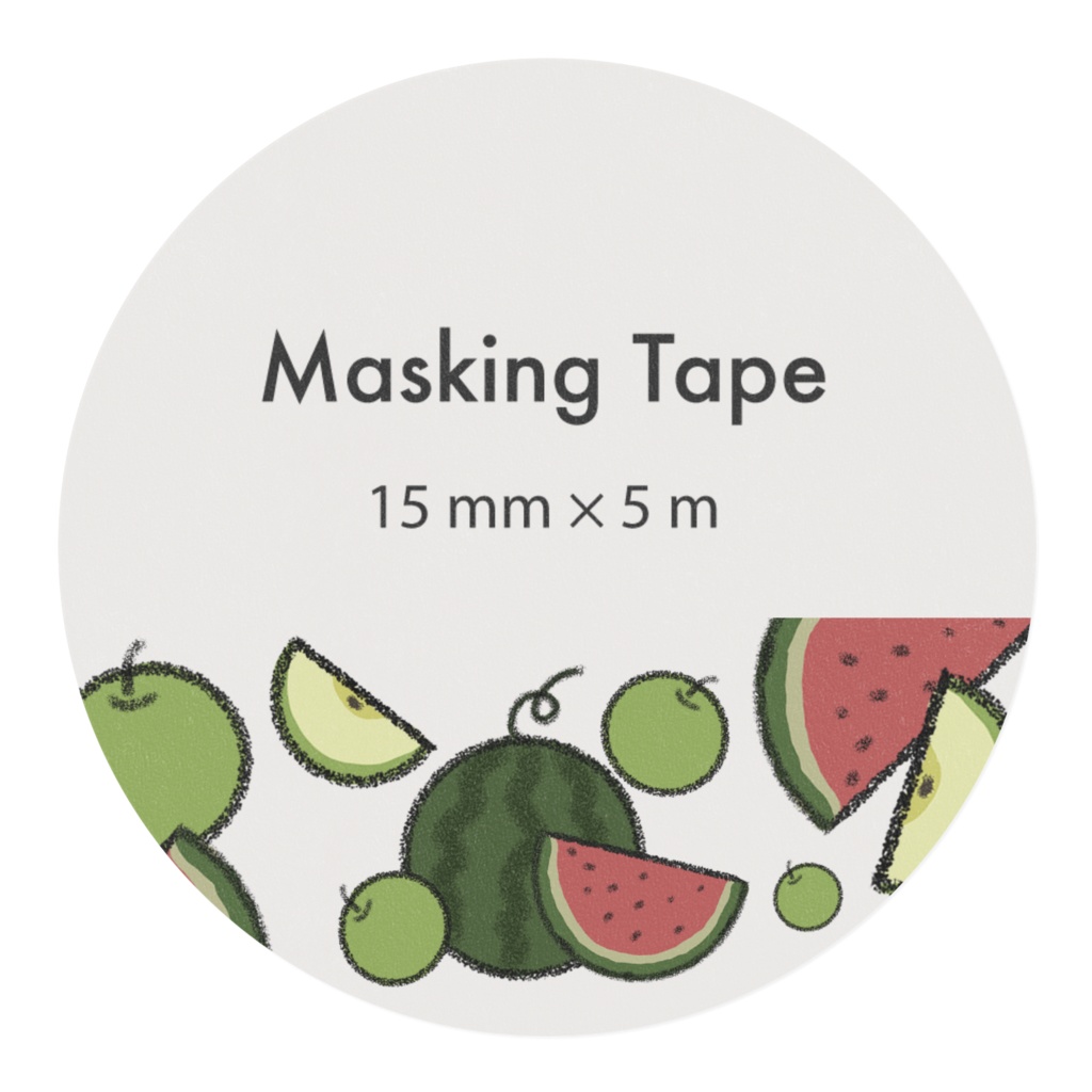 青リンゴとスイカ