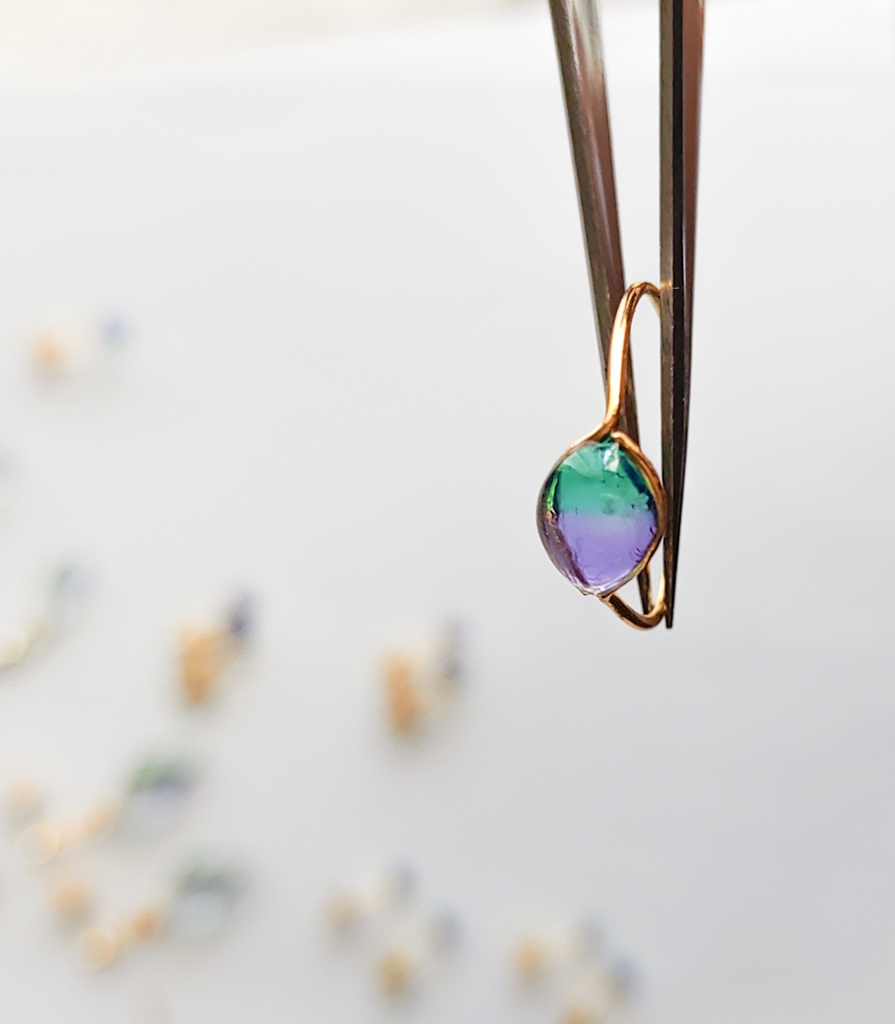 鯉月石のピンキーリング