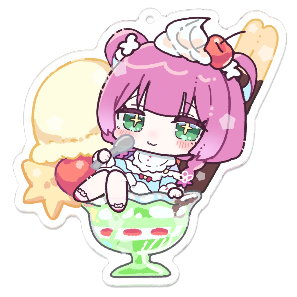 【いのわ くまこ】1周年記念アクリルキーホルダー