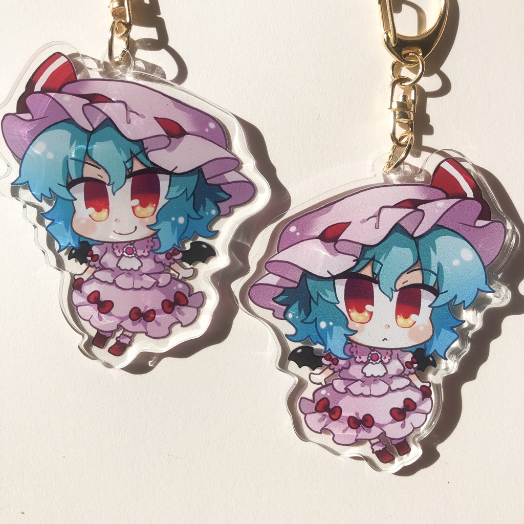 アクリルキーホルダー裏面表情差分あり