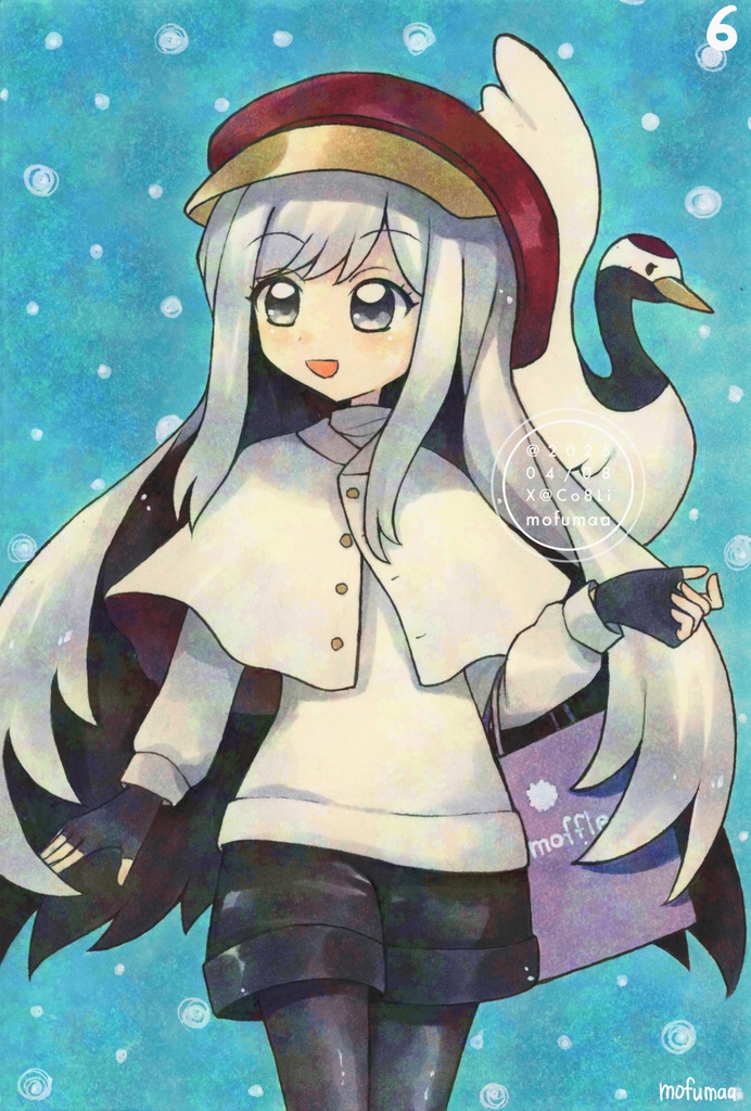 【オリジナル】ポストカード原画・豆色紙