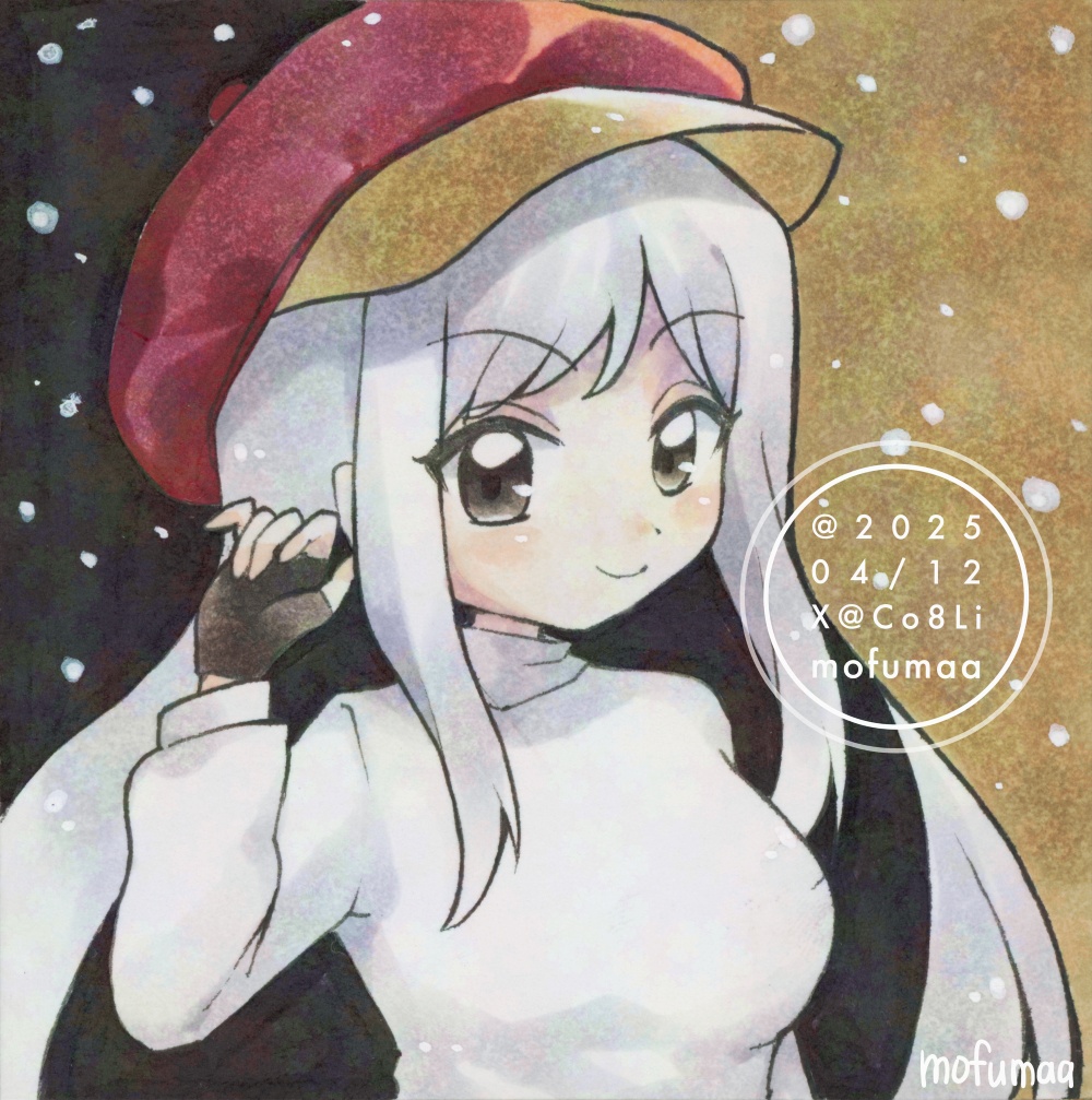 【オリジナル】ポストカード原画・豆色紙