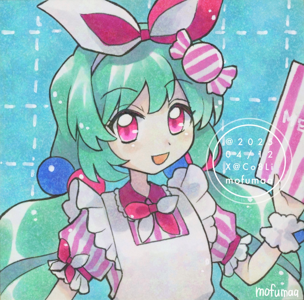 【オリジナル】ポストカード原画・豆色紙