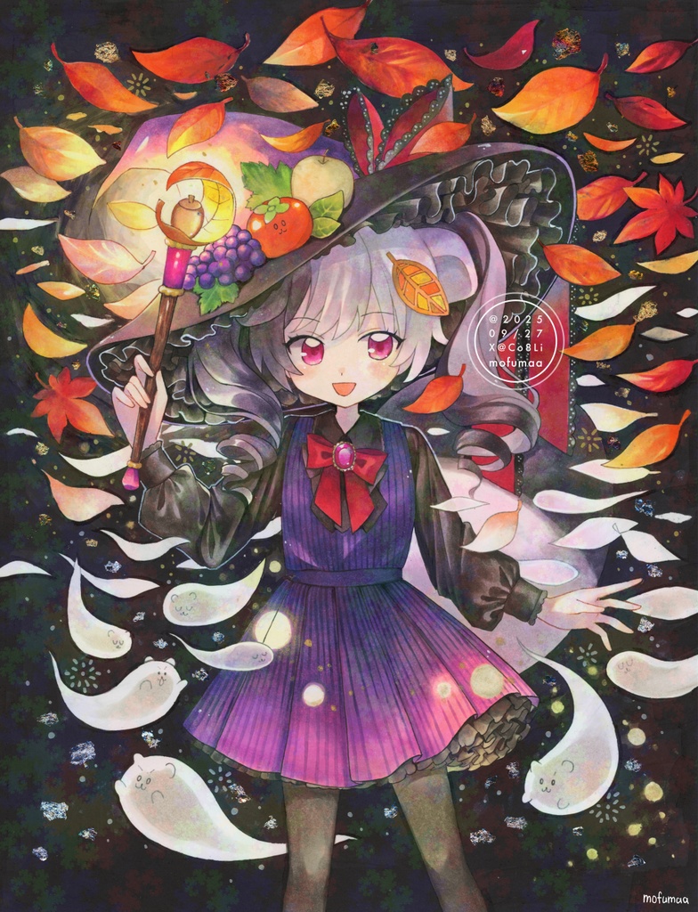 【オリジナル】ハロウィン額装イラスト