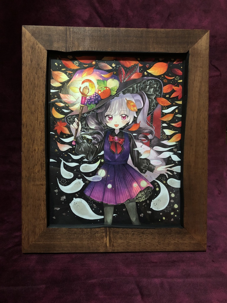 【オリジナル】ハロウィン額装イラスト