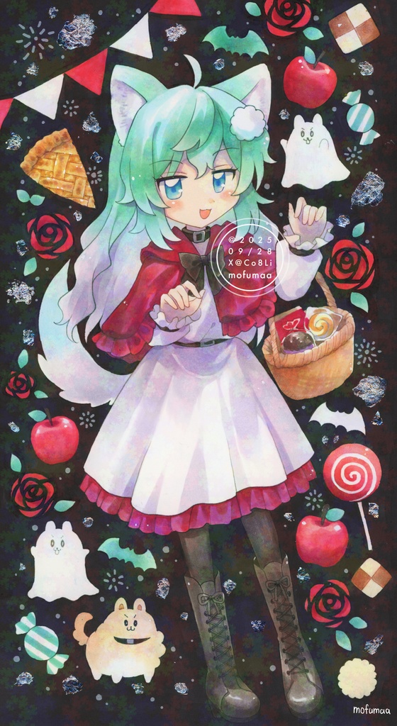 【オリジナル】ハロウィン額装イラスト