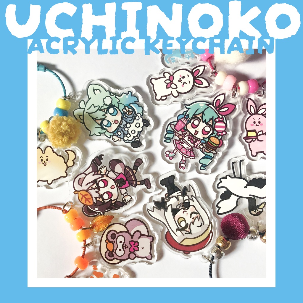 【オリジナル】うちのこにぎやかアクキー