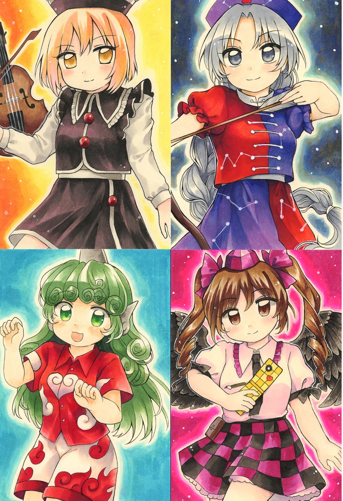 【東方】ポストカードサイズアナログ原画