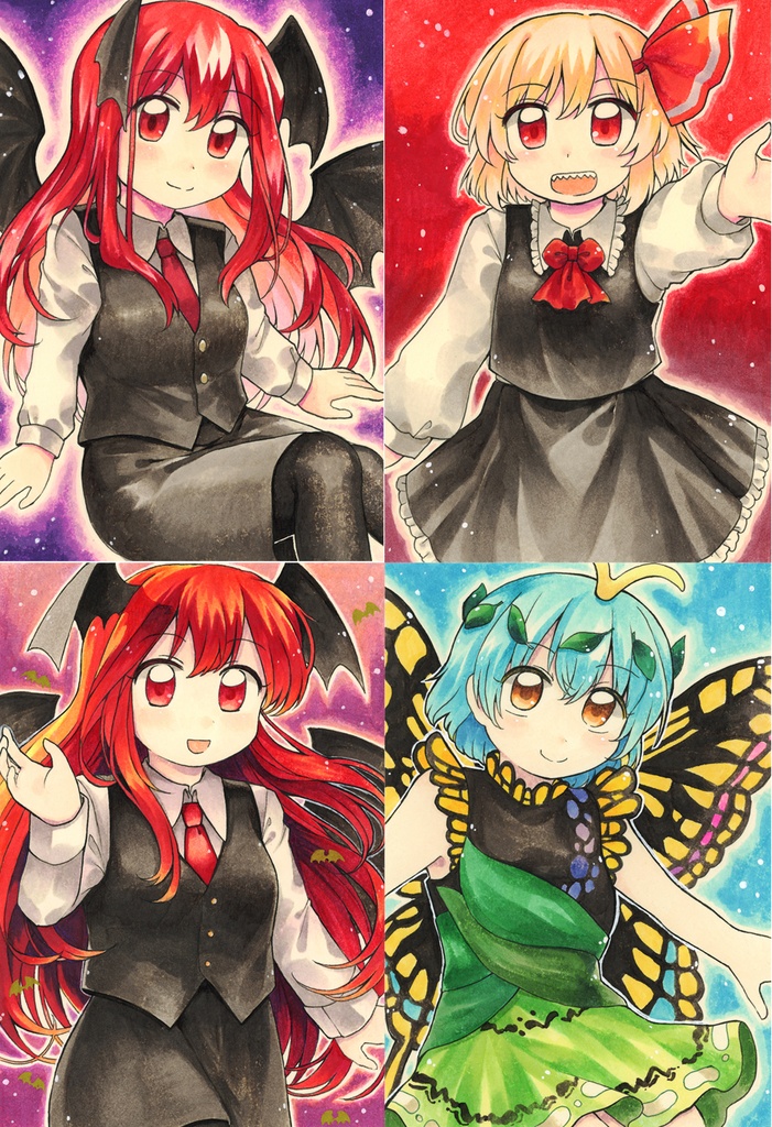 【東方】ポストカードサイズアナログ原画