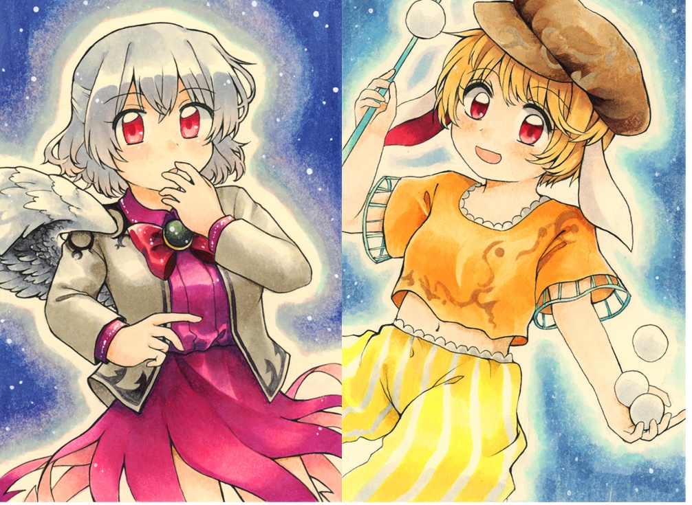 【東方】ポストカードサイズアナログ原画