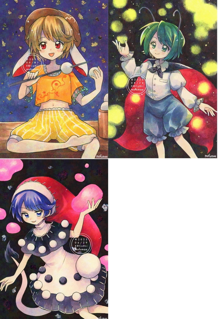 【東方】ポストカードサイズアナログ原画