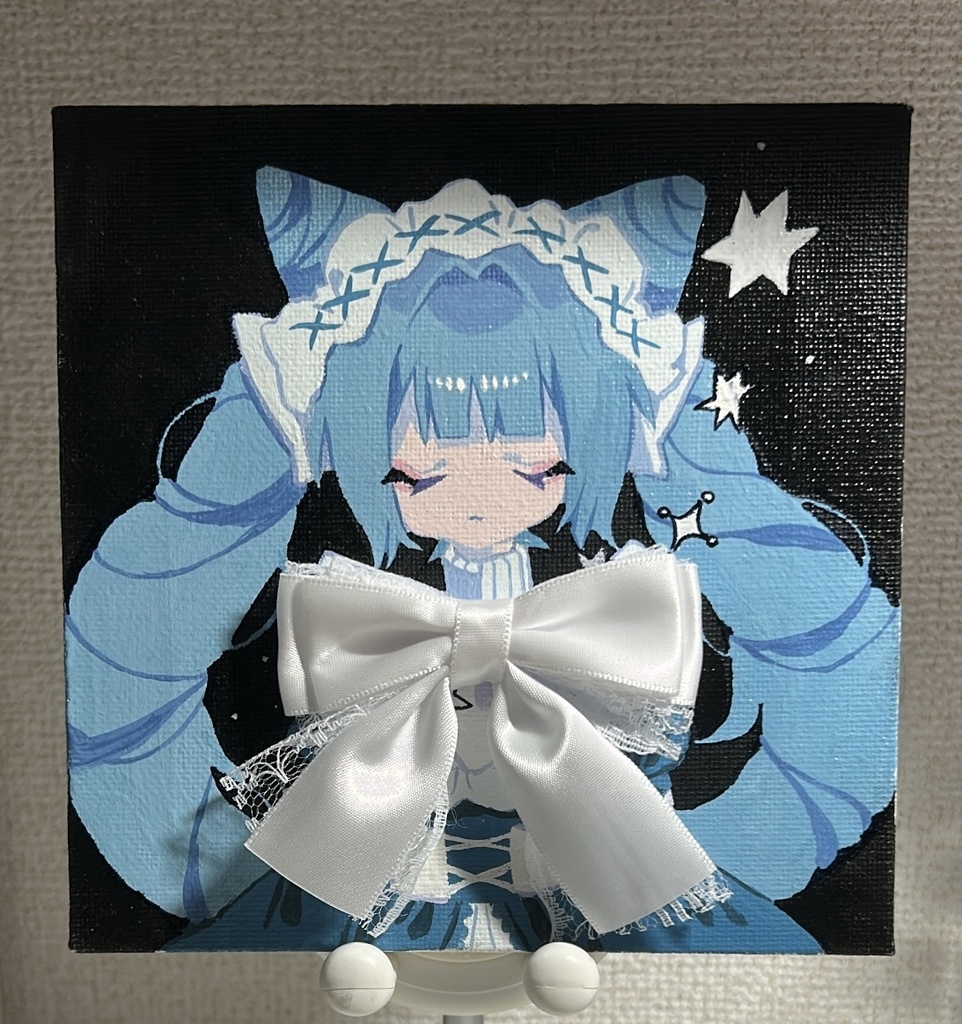原画キャンバスアート ブルー