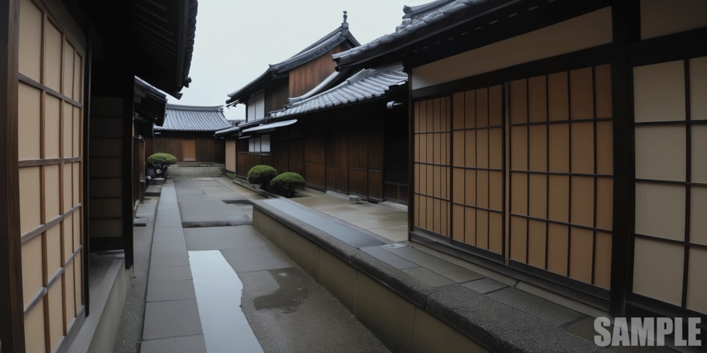 Japanese Kyoto Style Street Environment Pack 100 Background Textures