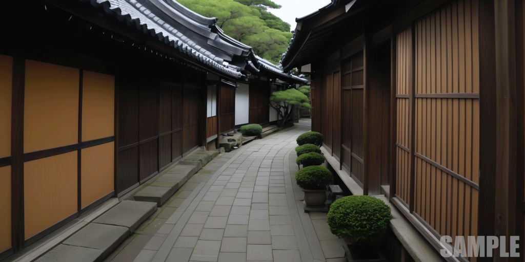 Japanese Kyoto Style Street Environment Pack 100 Background Textures