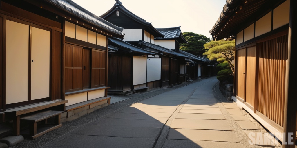 Japanese Kyoto Style Street Environment Pack 100 Background Textures