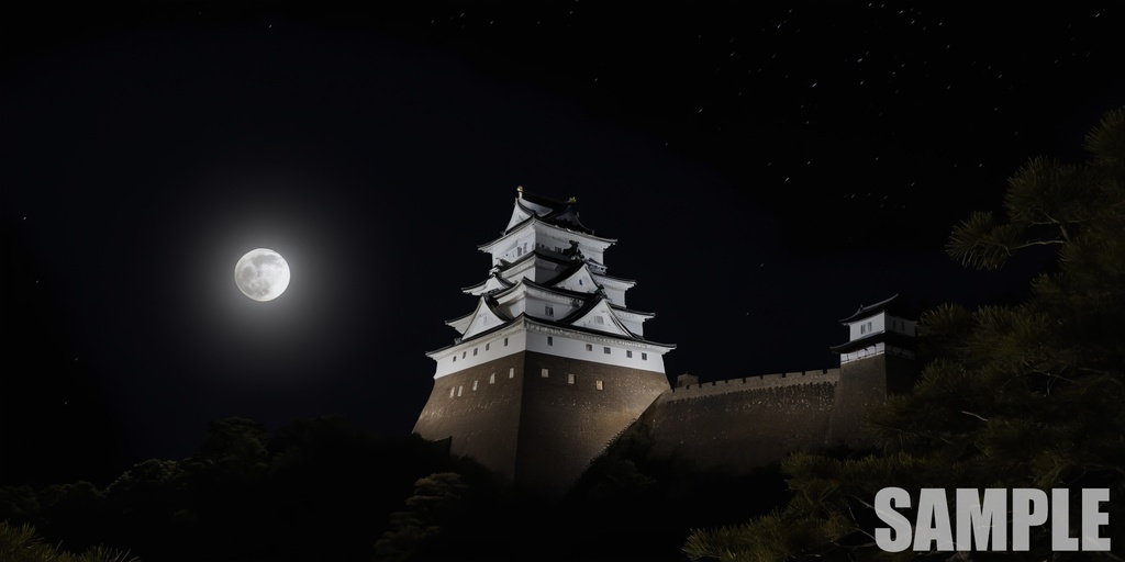 Japanese castle Environment Pack 100 Background Textures