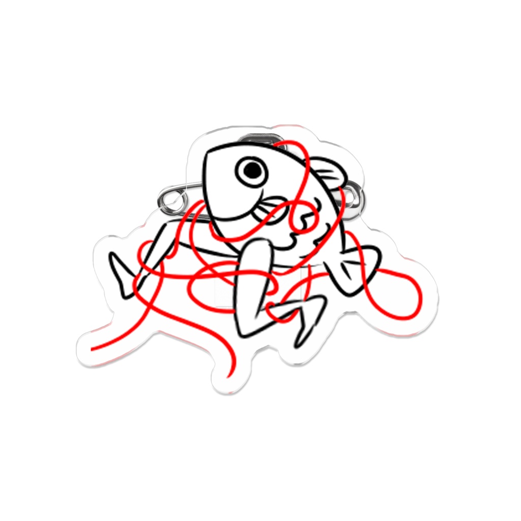 魚足くんクリップ ~赤い糸~