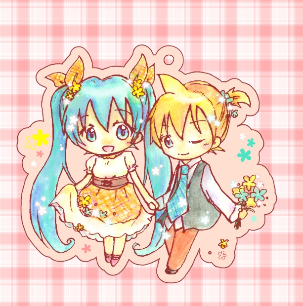 レンミクウッドキーホルダー