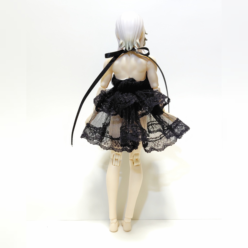 シースルーウエディング風ドレス 黒×黒 シチリアサイズ