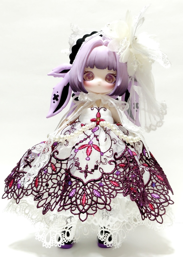 バタフライベールドレス