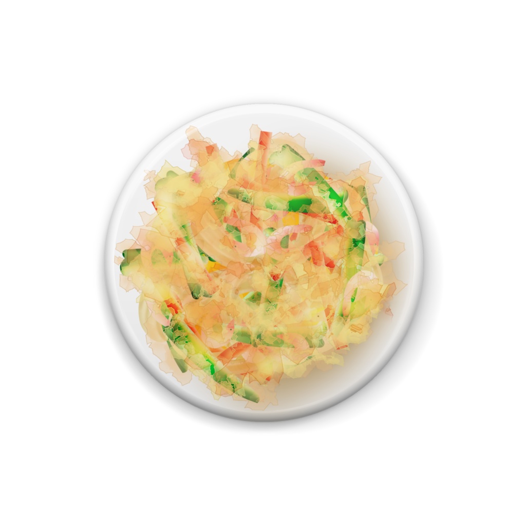 かき揚げ缶バッジ