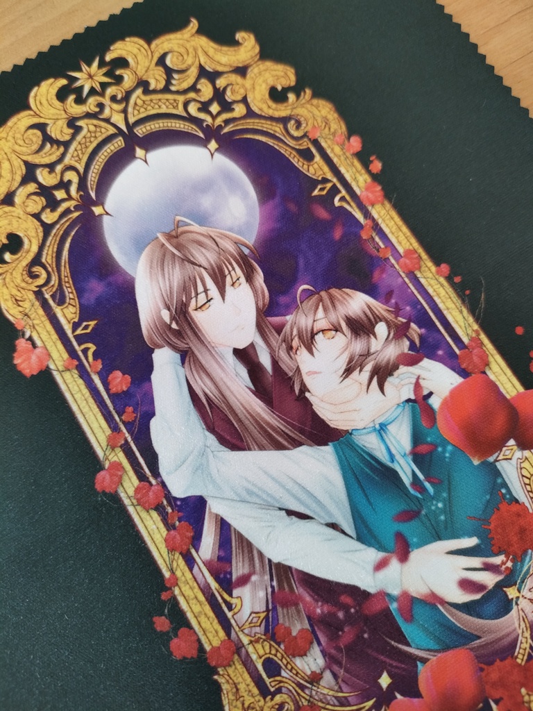 OC_ PRESENT & PAST_眼鏡拭き(背景白地と黒地の2種類あり)