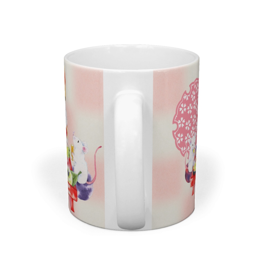 コーギーとねずみさんの祝い膳