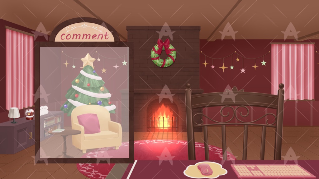 配信用素材 ロココ調 冬のインテリア