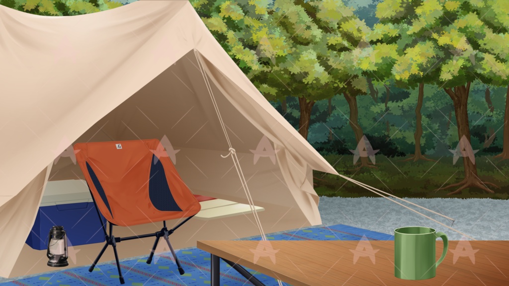 配信用素材 キャンプエリア