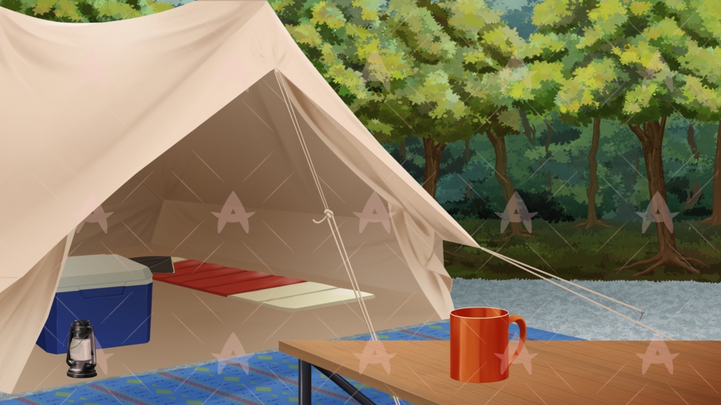 配信用素材 キャンプエリア