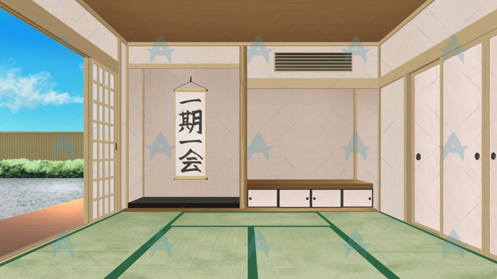 配信用素材 和室