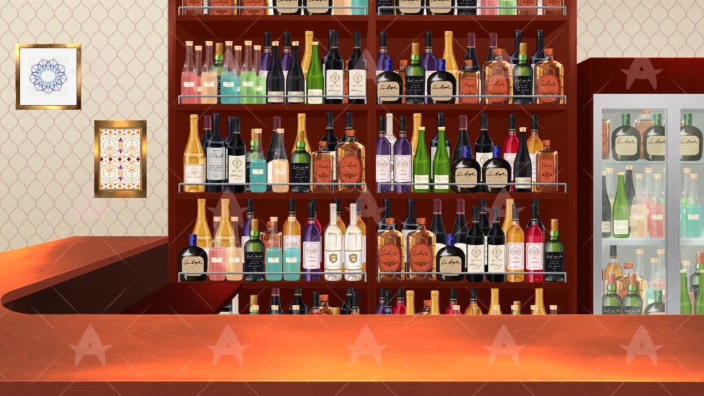 配信用素材 アーチカウンターのBar