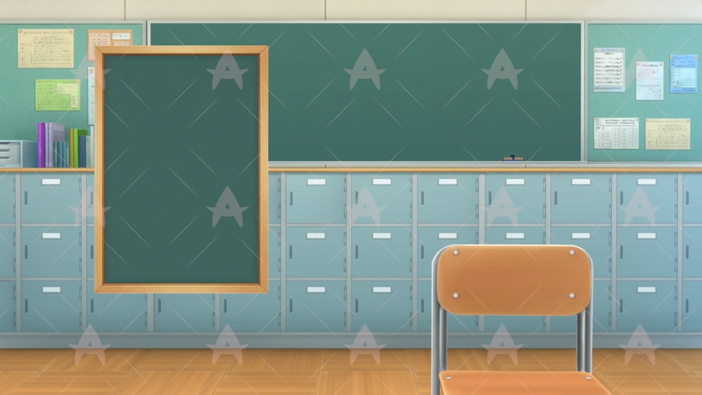 配信用素材 学校の教室