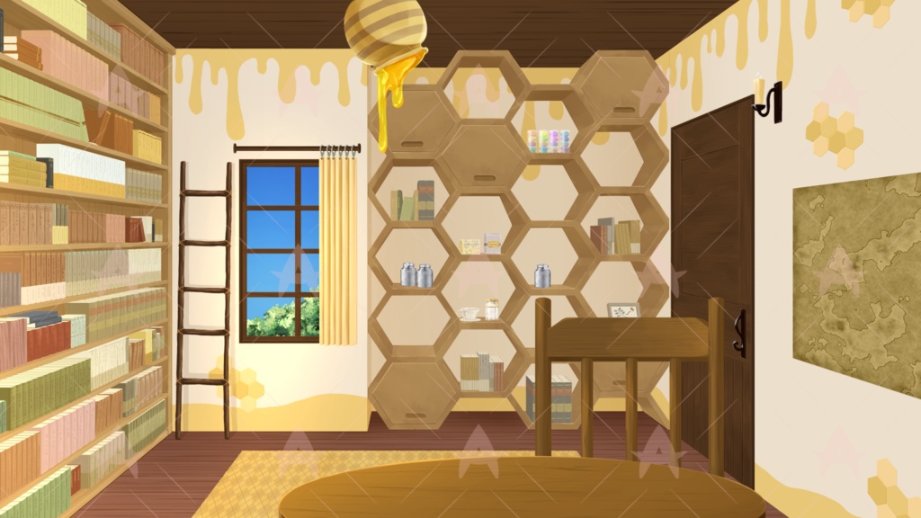 配信用素材 はちみつ色の小部屋