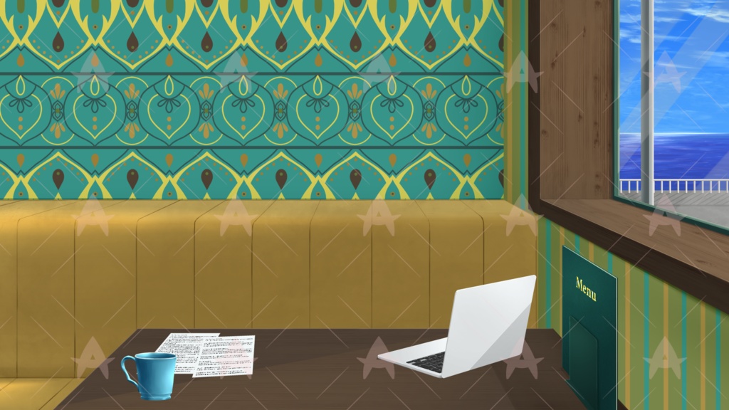 配信用素材 ノルディックなカフェ