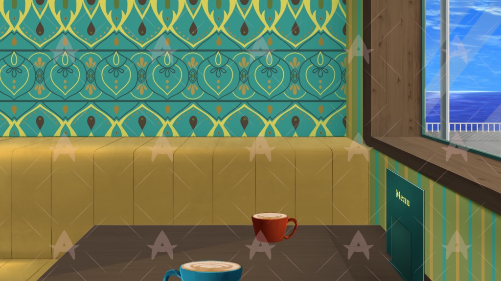 配信用素材 ノルディックなカフェ