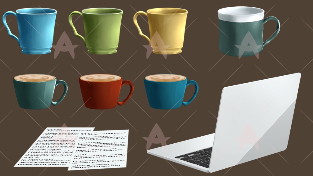 配信用素材 ノルディックなカフェ