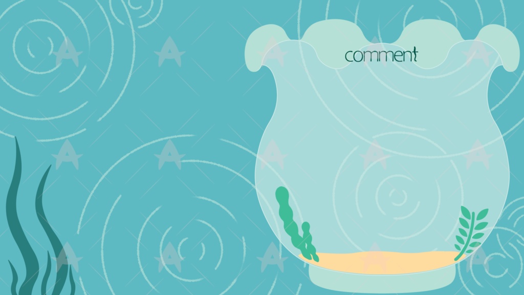 配信用素材 金魚鉢